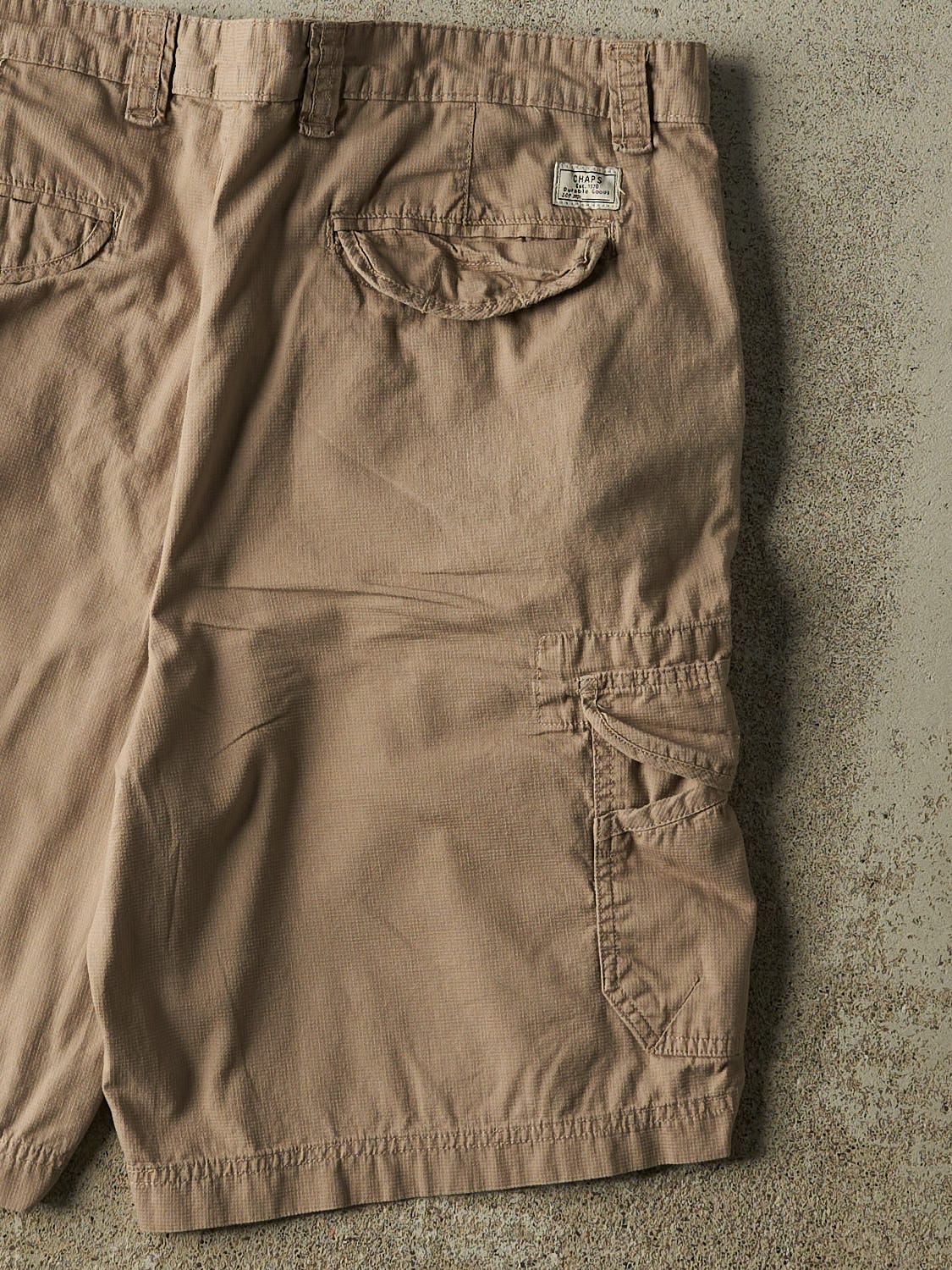 Vintage Y2K Beige Chaps Cargo Shorts (38x10.5)