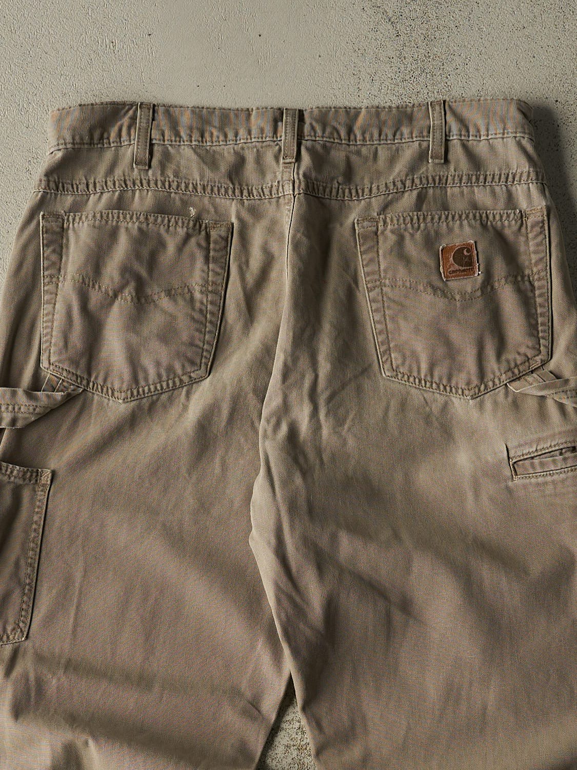 Vintage 90s Beige Carhartt Carpenter Pants (33x31)