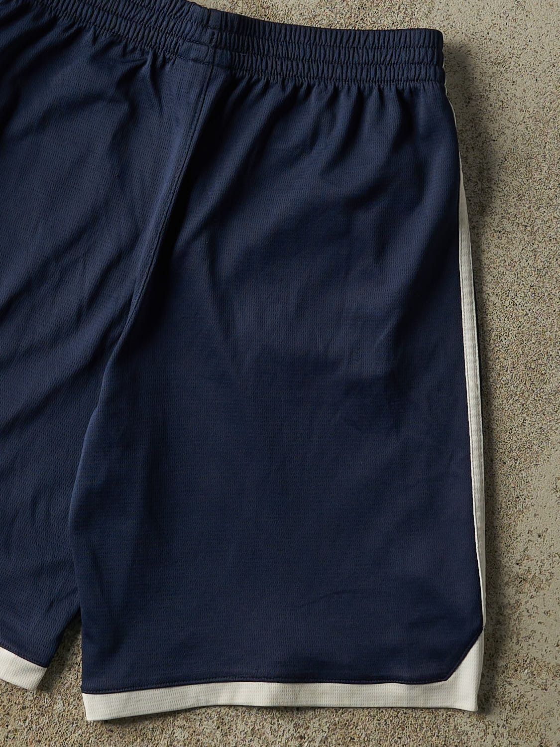 Vintage Y2K Navy Blue Adidas Track Shorts (28x9)