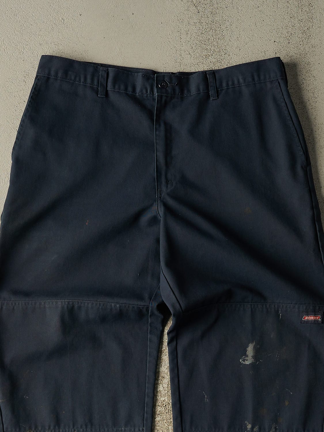 Vintage Y2K Navy Blue Dickies Double Knee Work Pants (35x28)