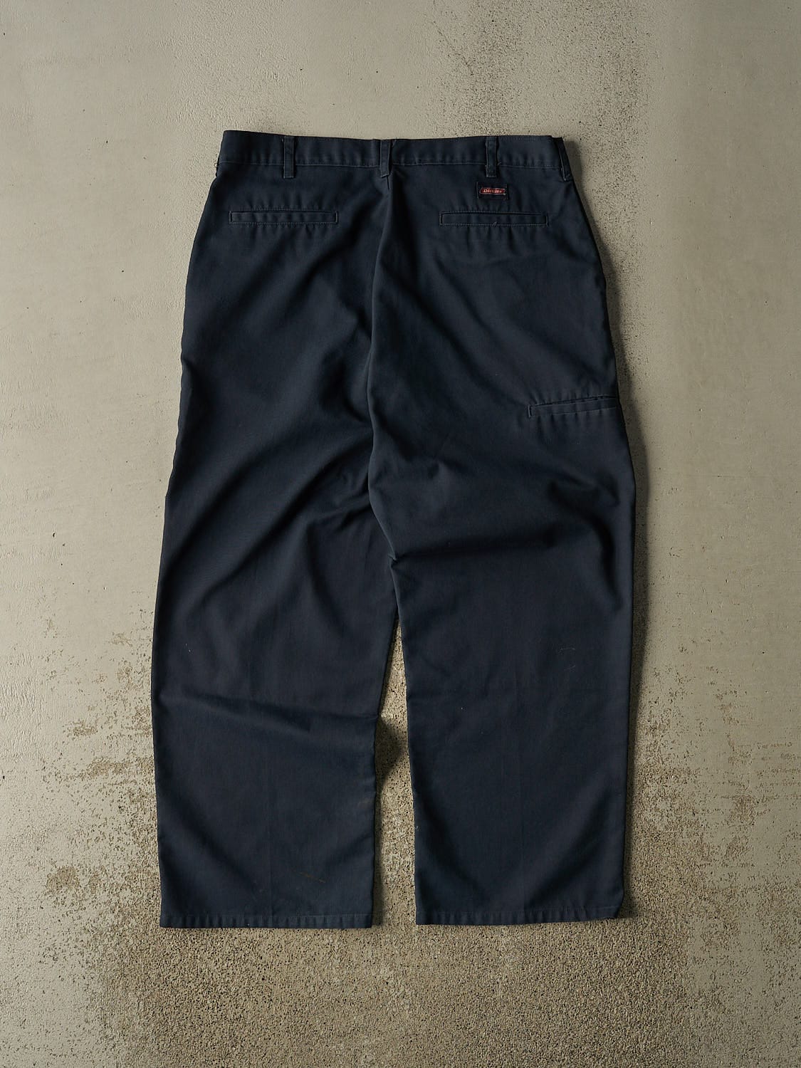 Vintage Y2K Navy Blue Dickies Double Knee Work Pants (35x28)