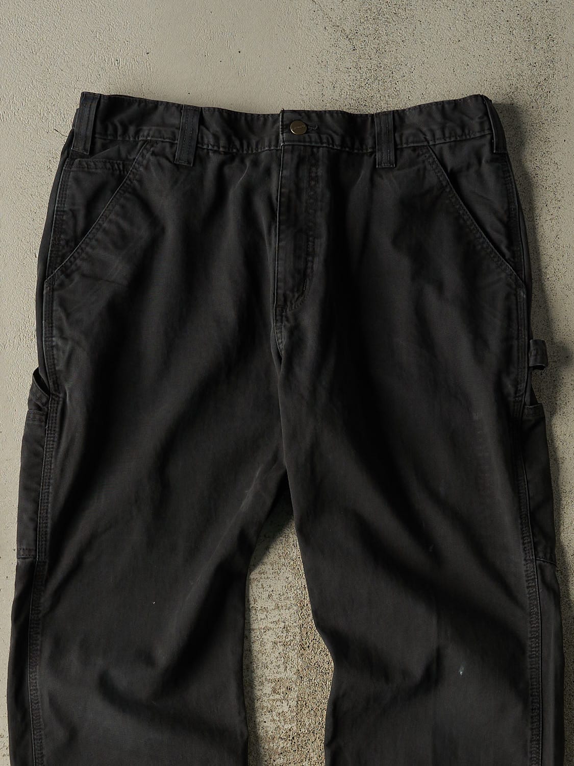 Vintage Y2K Faded Black Carhartt Work Pants (36x33.5)