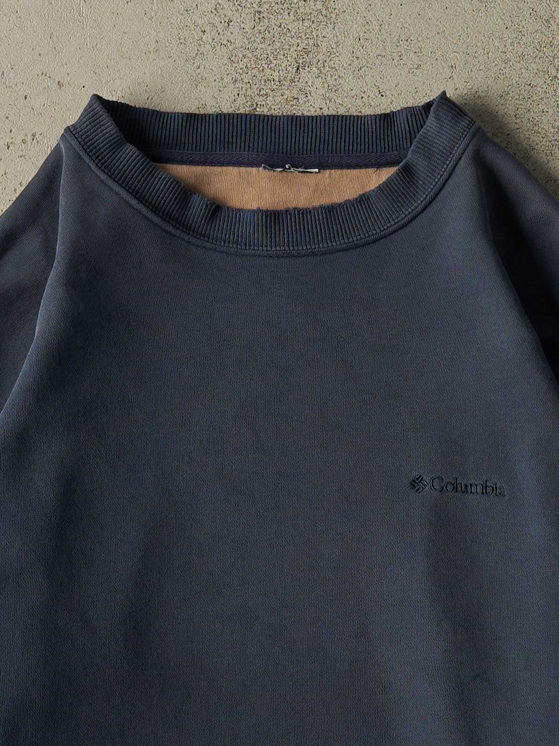 Vintage 90s Navy Blue Columbia Embroidered Crewneck (XL/XXL)