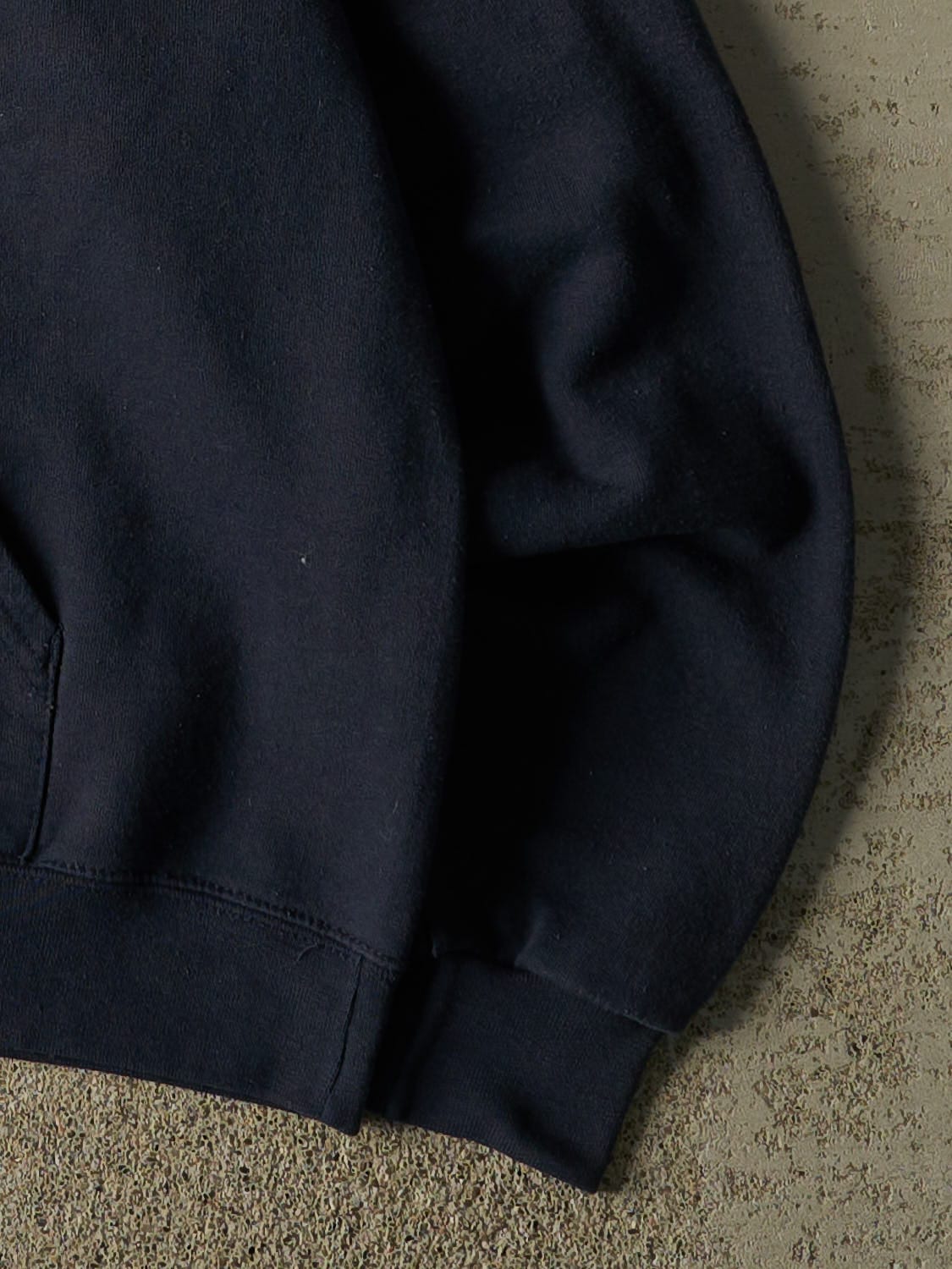Vintage Y2K Navy Blue University of Michigan Embroidered Hoodie (S)