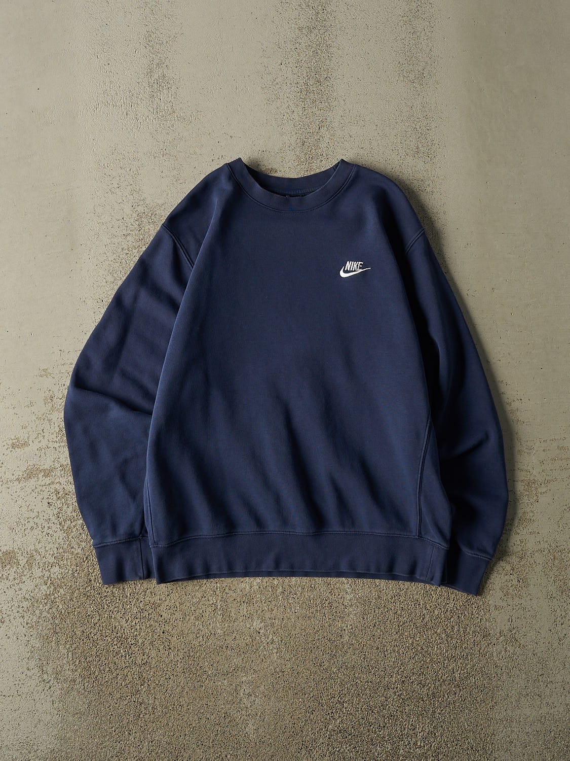 Vintage Y2K Navy Blue Nike Embroidered Crewneck (M)