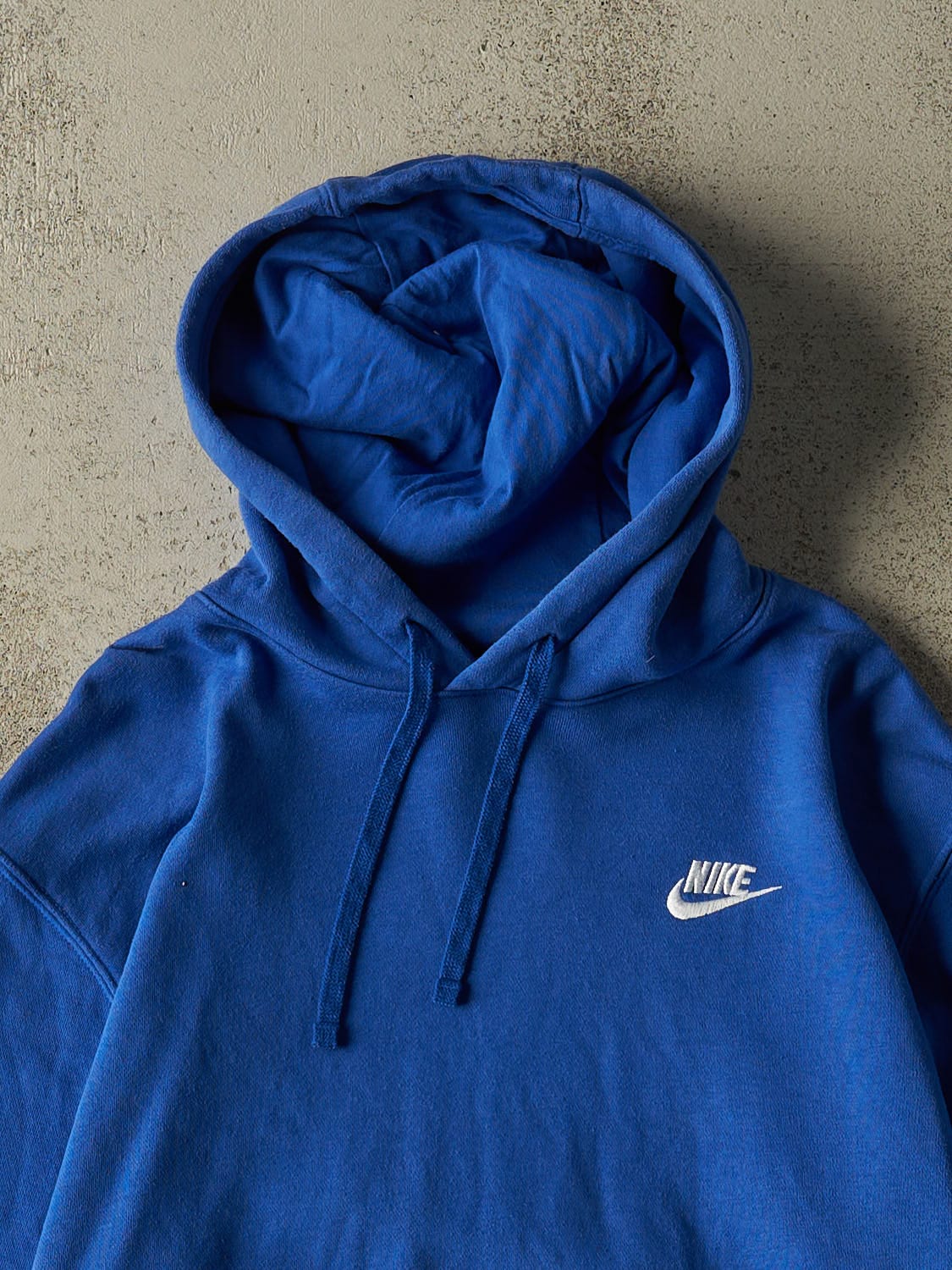 Vintage Y2K Blue Nike Embroidered Hoodie (M)