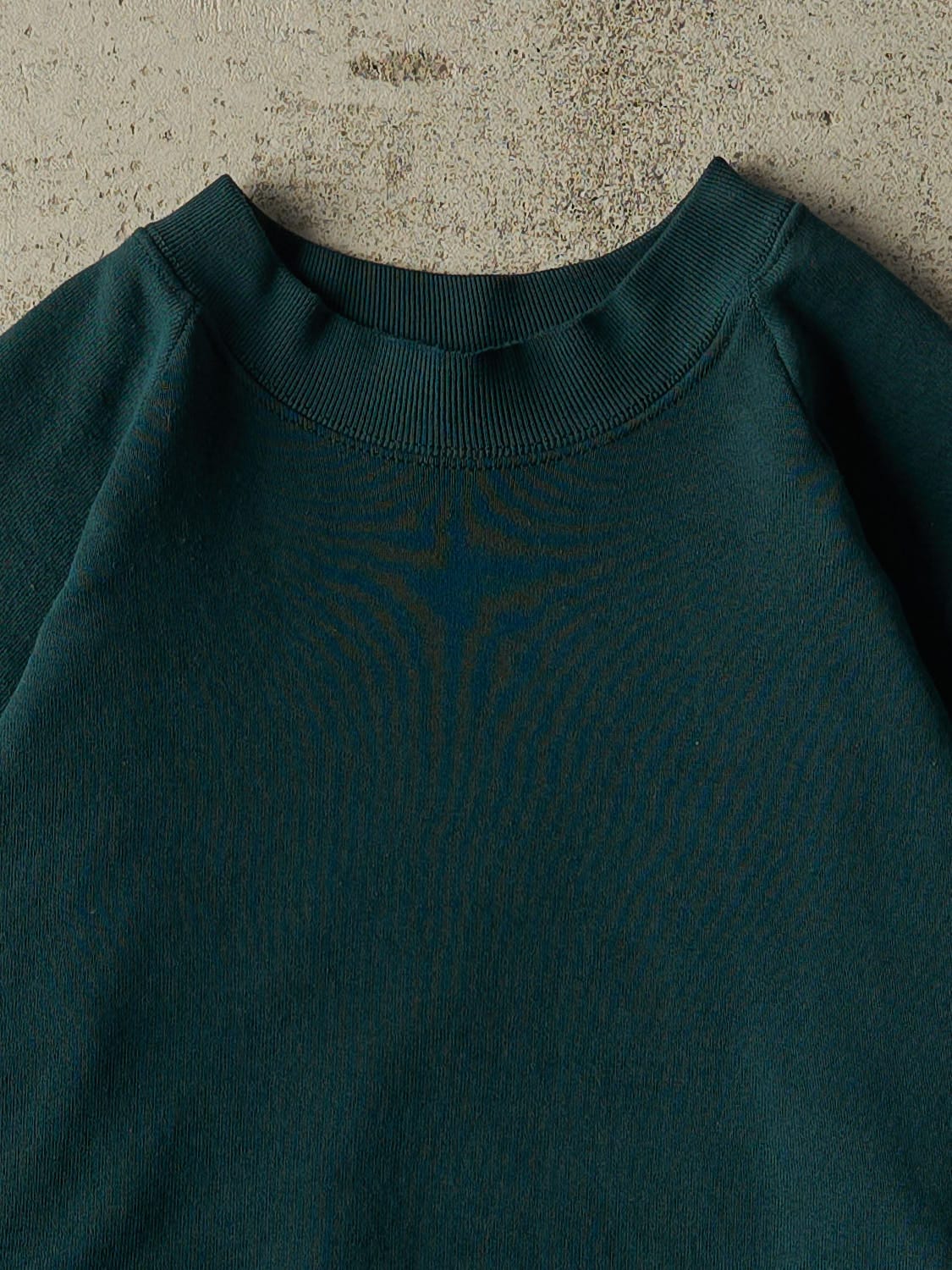 Vintage 80s Green Blank Crewneck (M)