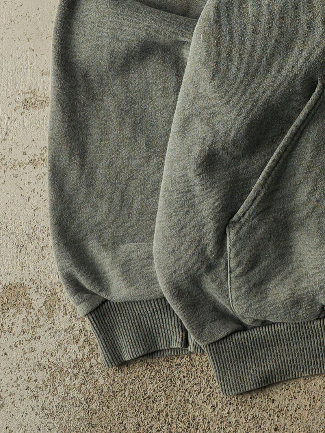 Vintage 90s Washed Green Wind River Embroidered Hoodie (XXL)