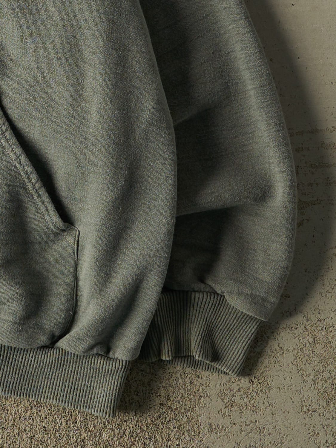 Vintage 90s Washed Green Wind River Embroidered Hoodie (XXL)