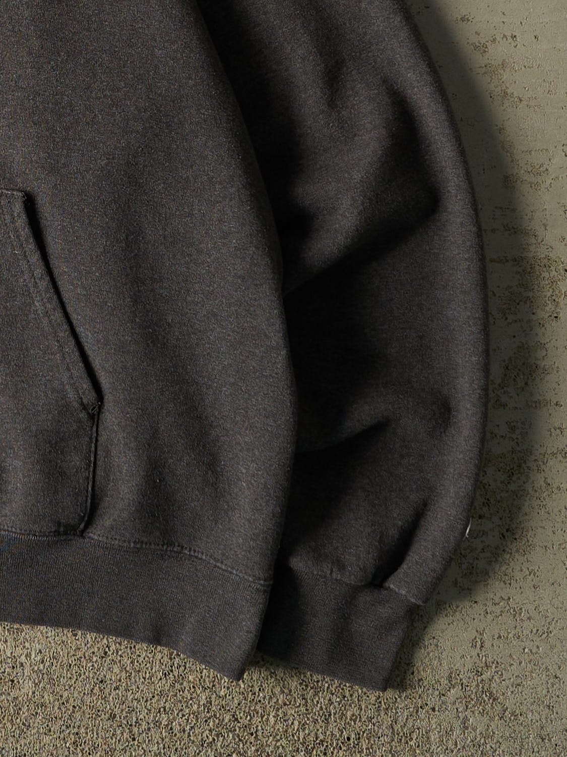 Vintage Y2K Charcoal Grey University of Delaware Hoodie (L/XL)