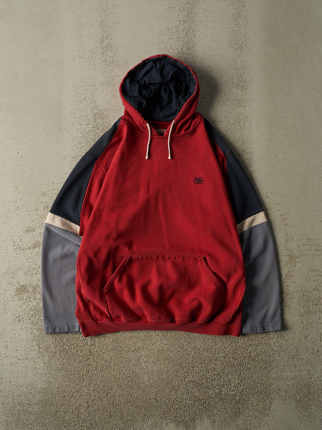 Vintage Y2K Red Point Zero Embroidered Logo Hoodie (L/XL)