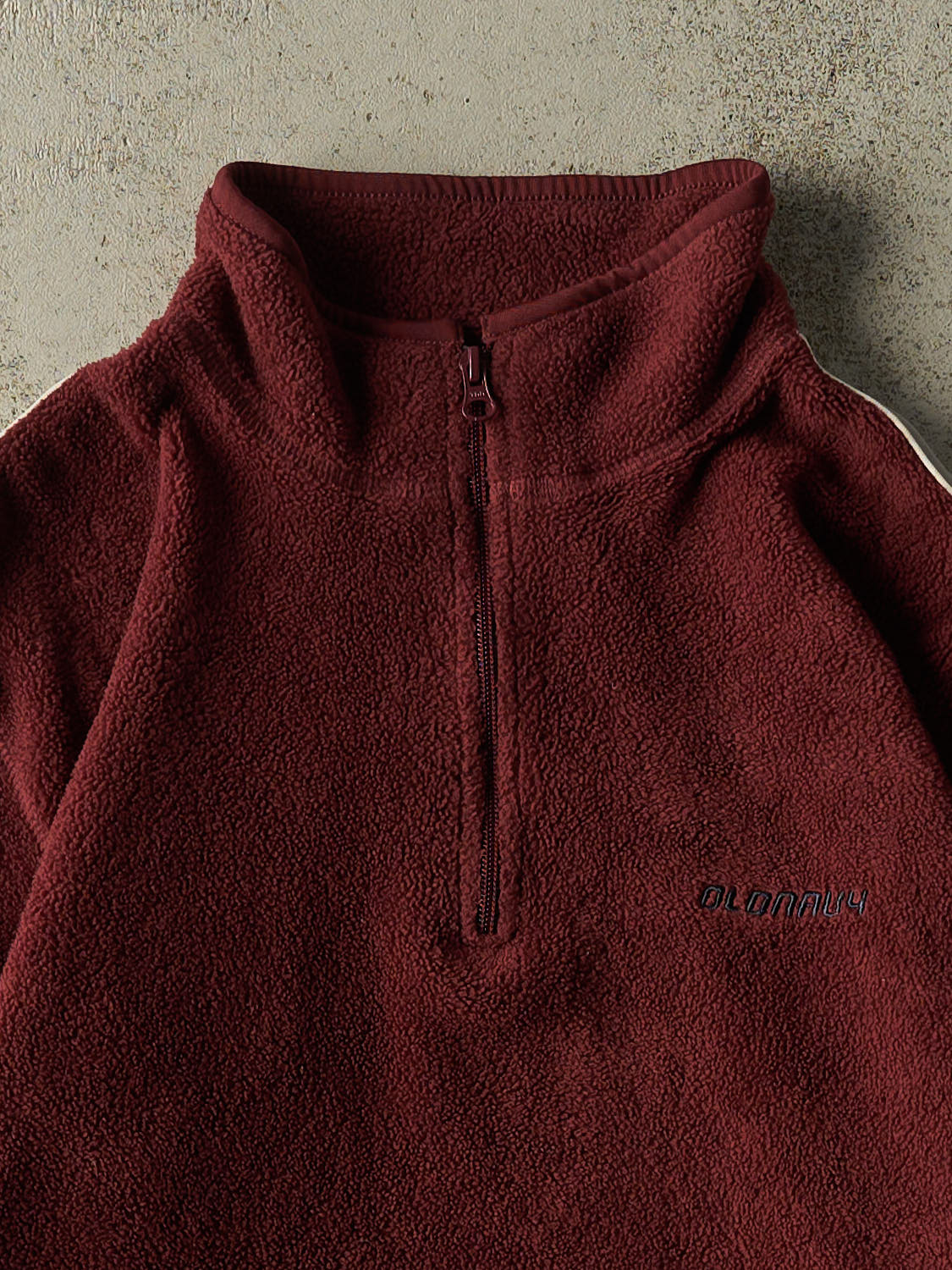 Vintage Y2K Burgundy Old Navy Quarter Zip Fleece (S/M)
