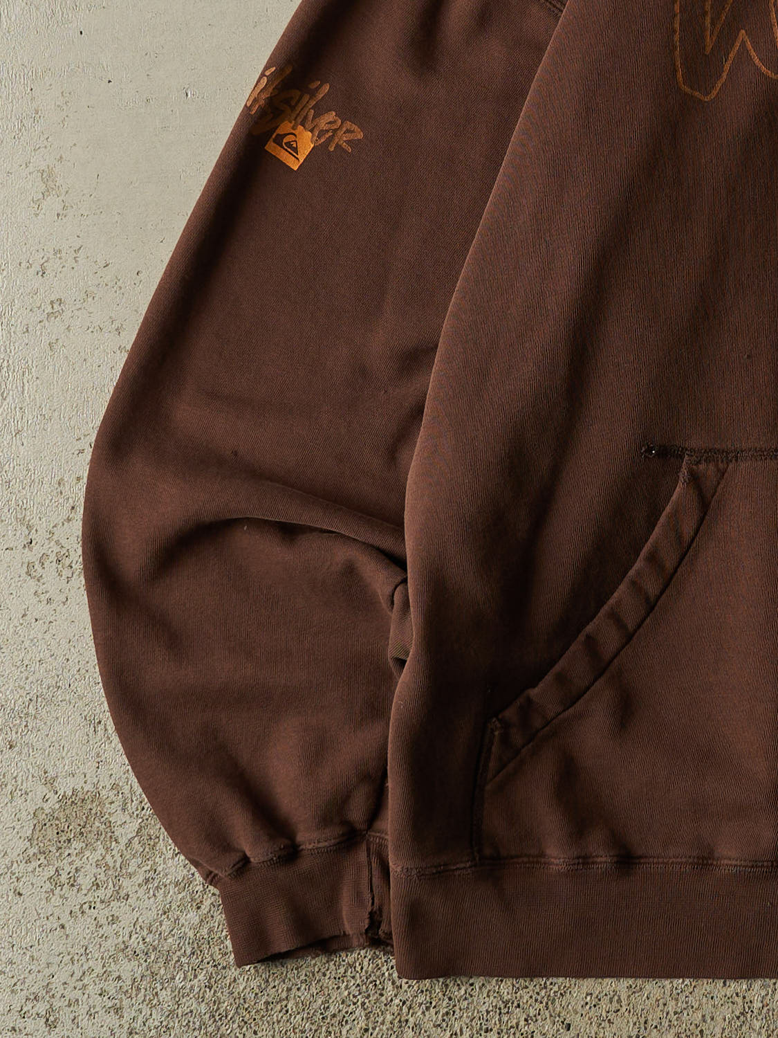 Vintage Y2K Brown Quiksilver Zip Up Hoodie (L/XL)