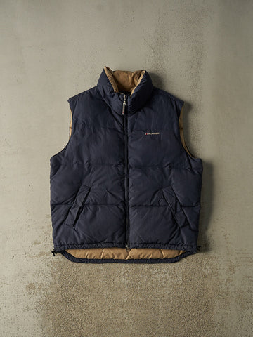 Vintage Y2K Navy Blue Tommy Hilfiger Puffer Vest (L/XL)