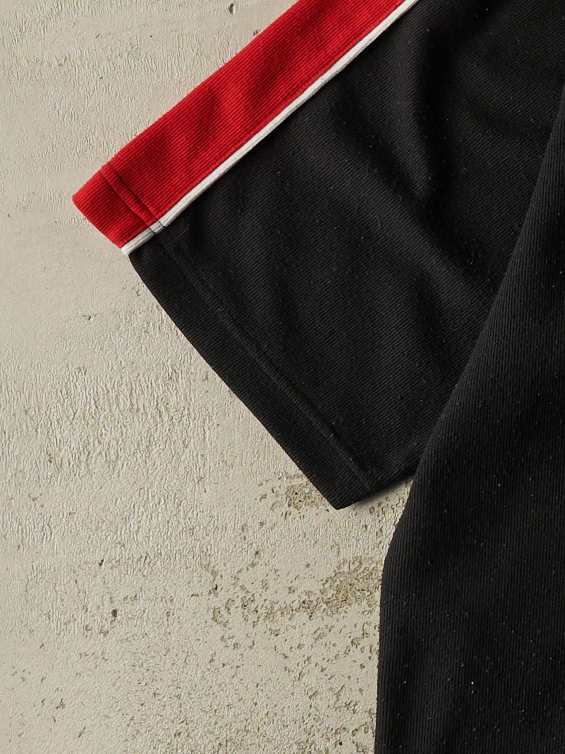 Vintage Y2K Black Tommy Hilfiger Athletics Quarter Button Tee (XL)
