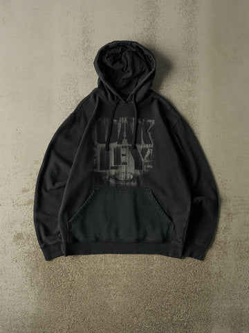 Vintage Y2K Faded Black Oakley Logo Hoodie (M)