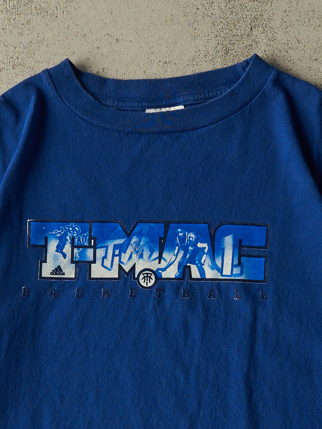Vintage Y2K Blue Adidas T-Mac Basketball Tee (XL)