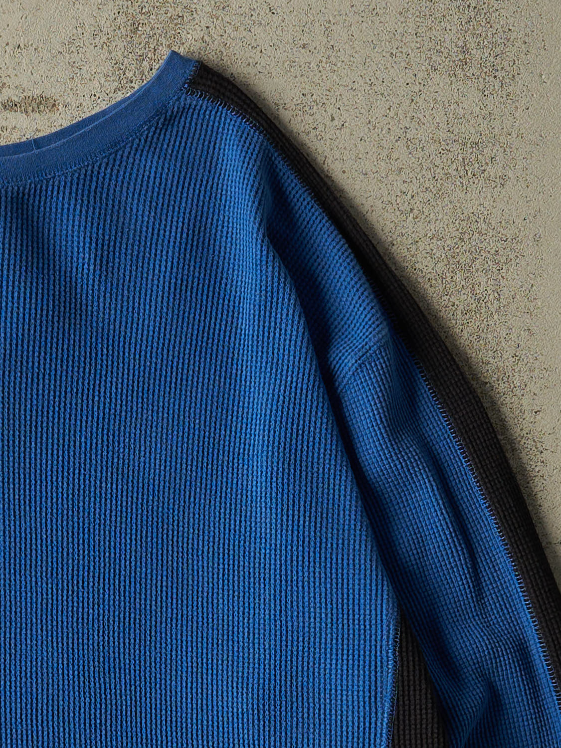 Vintage Y2K Blue Champs Thermal Long Sleeve (XL)
