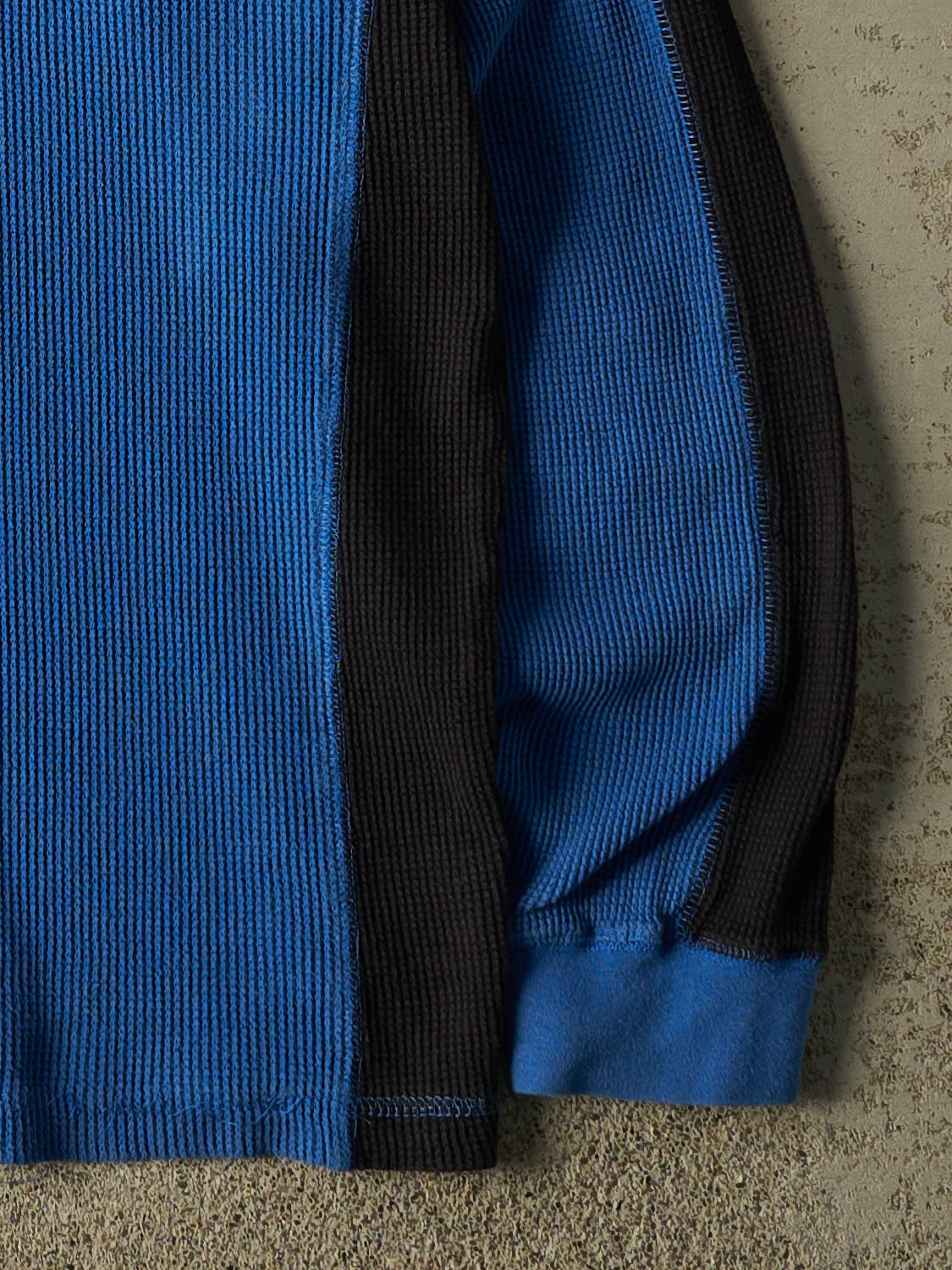 Vintage Y2K Blue Champs Thermal Long Sleeve (XL)