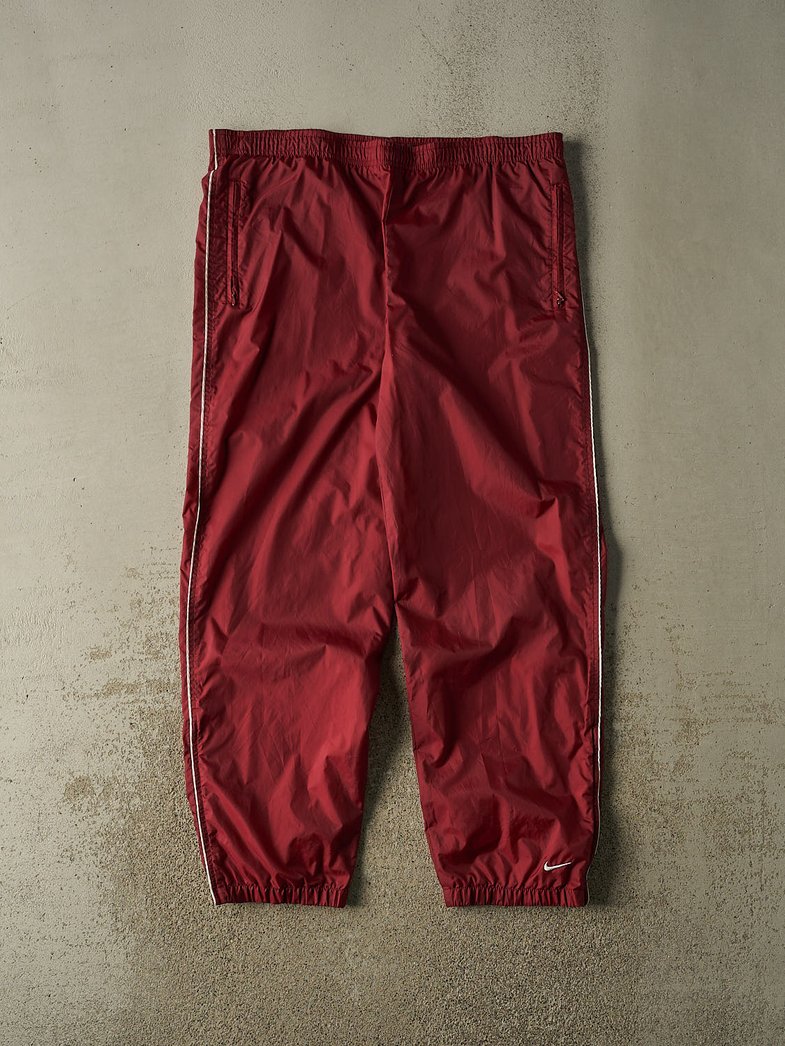 Vintage Y2K Burgundy Nike Track Pants (40x32)