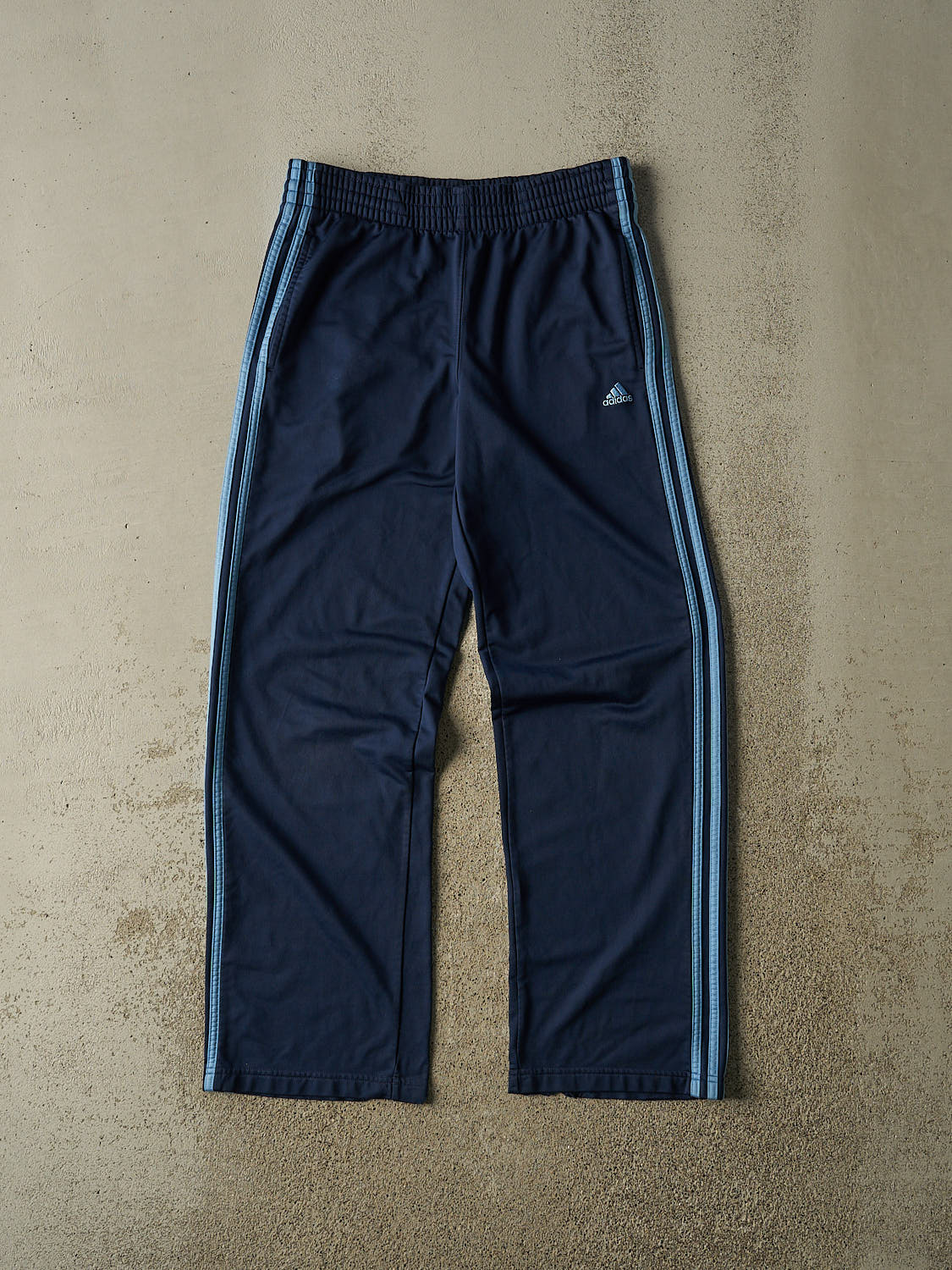 Vintage Y2K Navy Blue Adidas Track Pants (30x30)