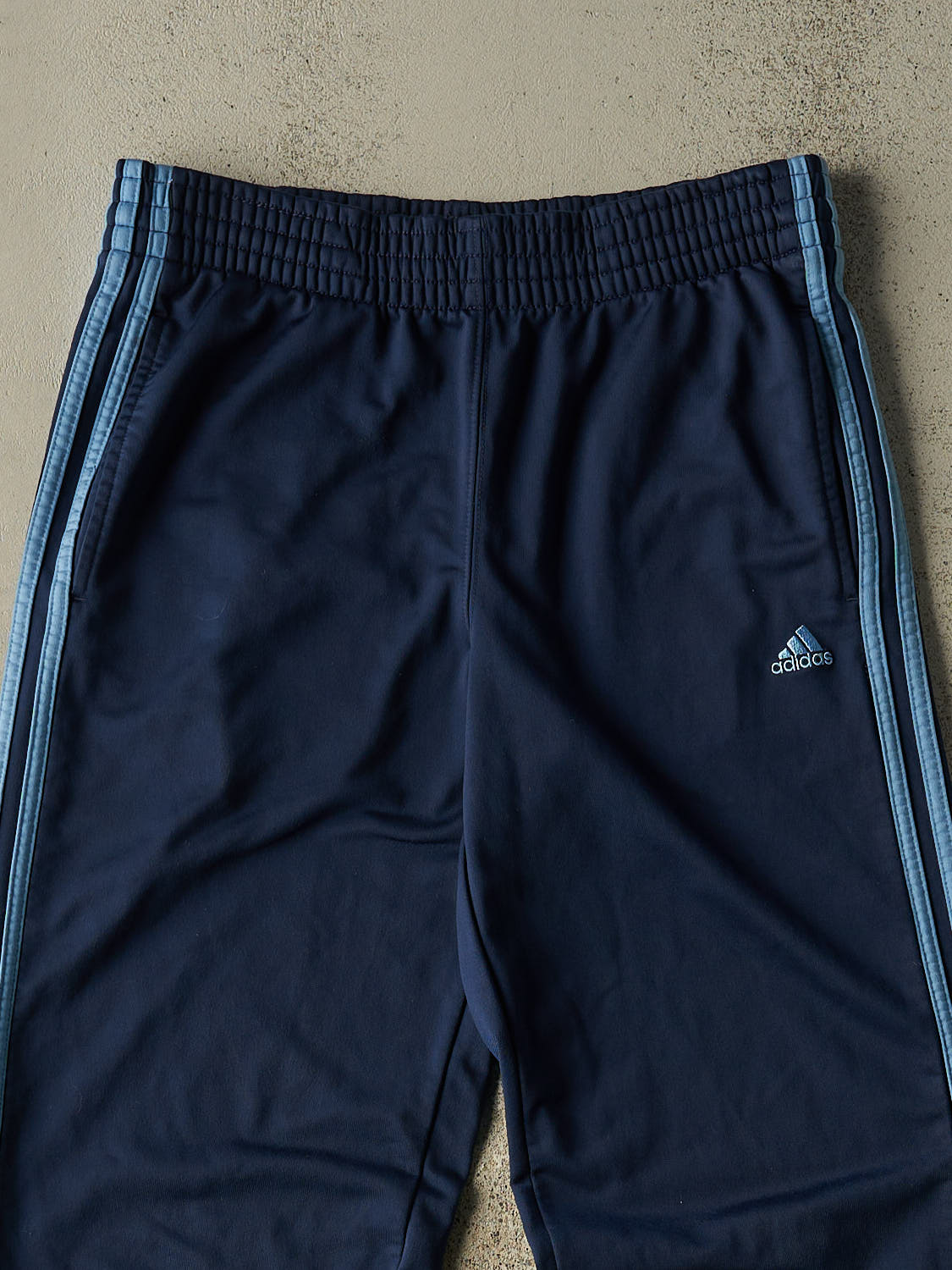 Vintage Y2K Navy Blue Adidas Track Pants (30x30)
