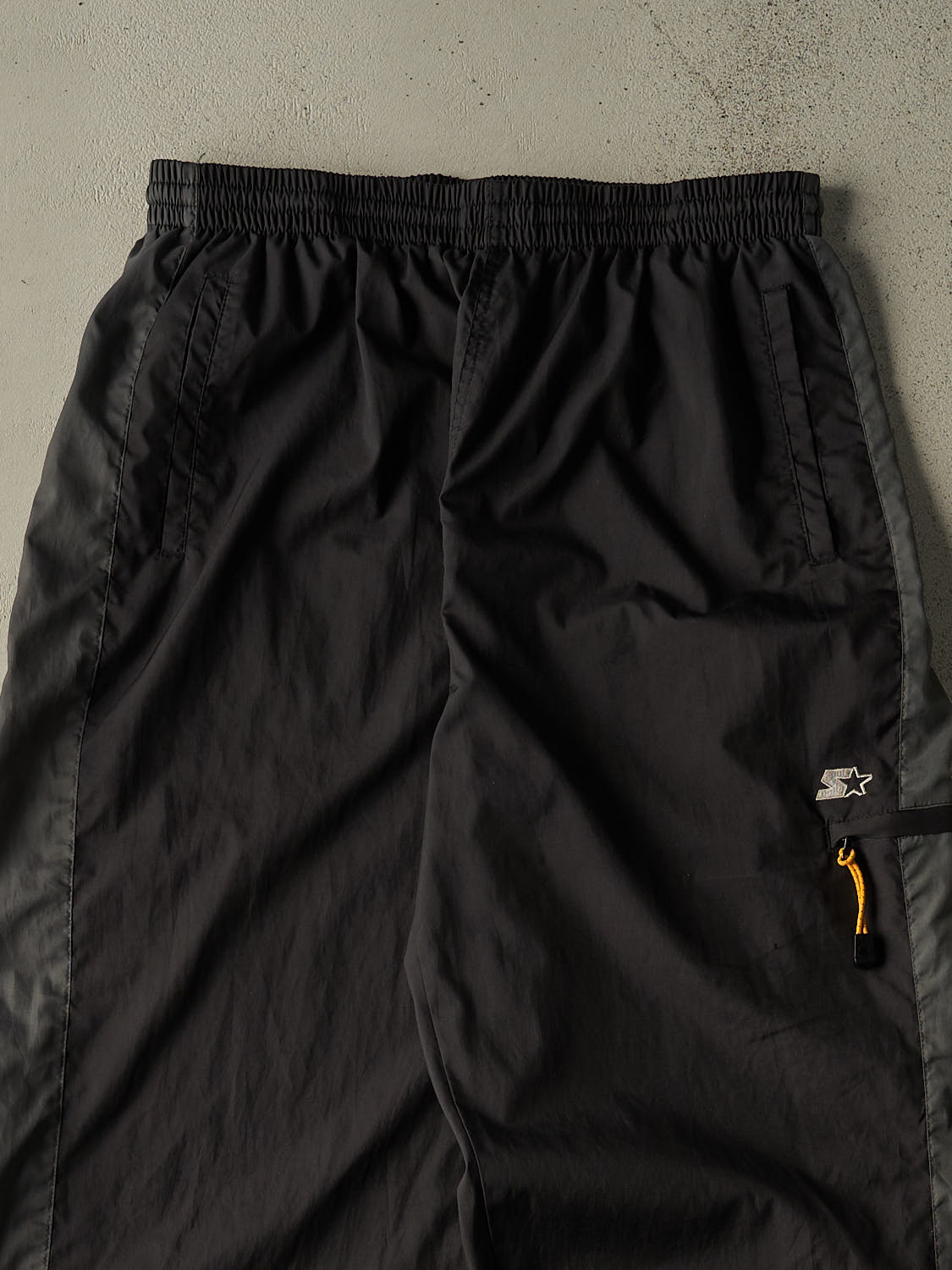 Vintage Y2K Black Starter Track Pants (32x30.5)