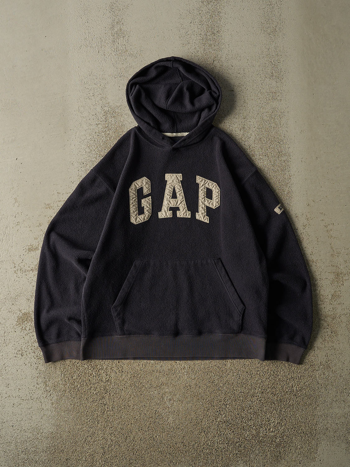 Vintage Y2K Navy Blue Gap Fleece Hoodie (S)