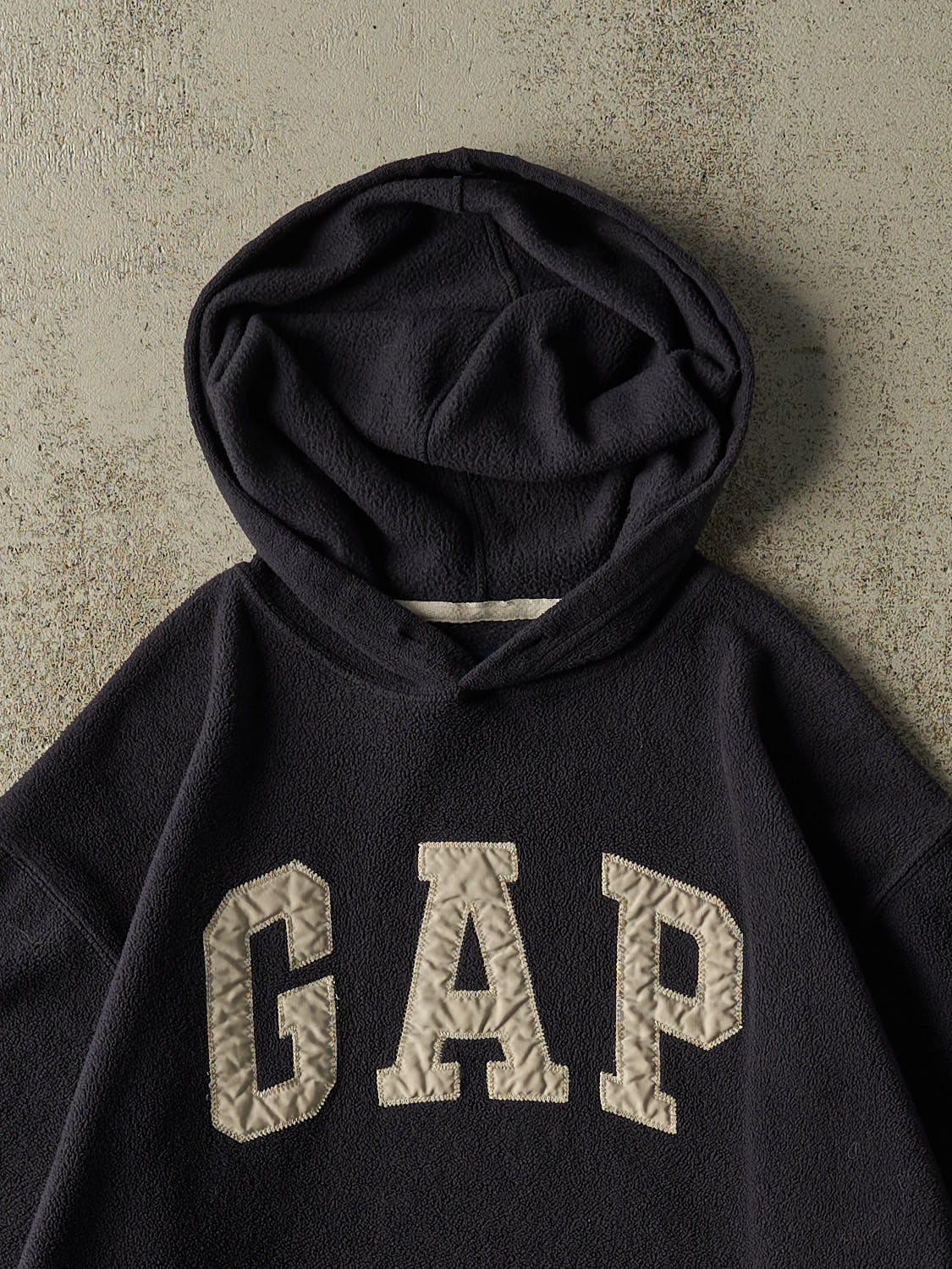 Vintage Y2K Navy Blue Gap Fleece Hoodie (S)