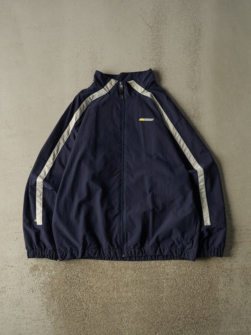 Vintage Y2K Navy Blue Reebok Windbreaker Jacket (XL/XXL)