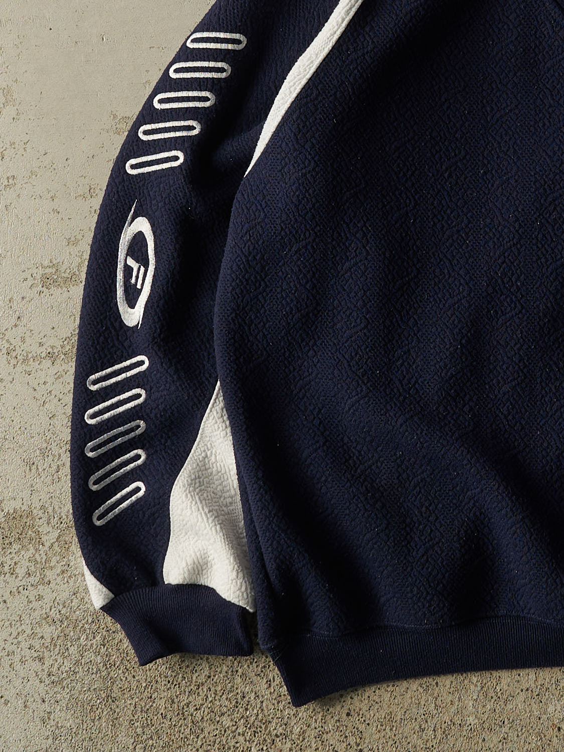 Vintage Y2K Navy Blue Fila Quarter Zip Fleece (M/L)