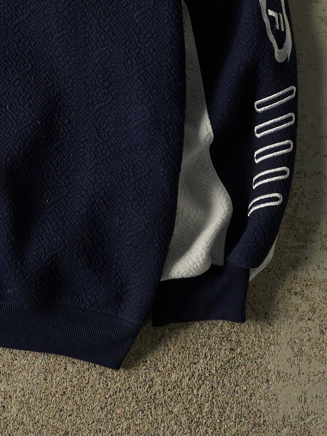Vintage Y2K Navy Blue Fila Quarter Zip Fleece (M/L)