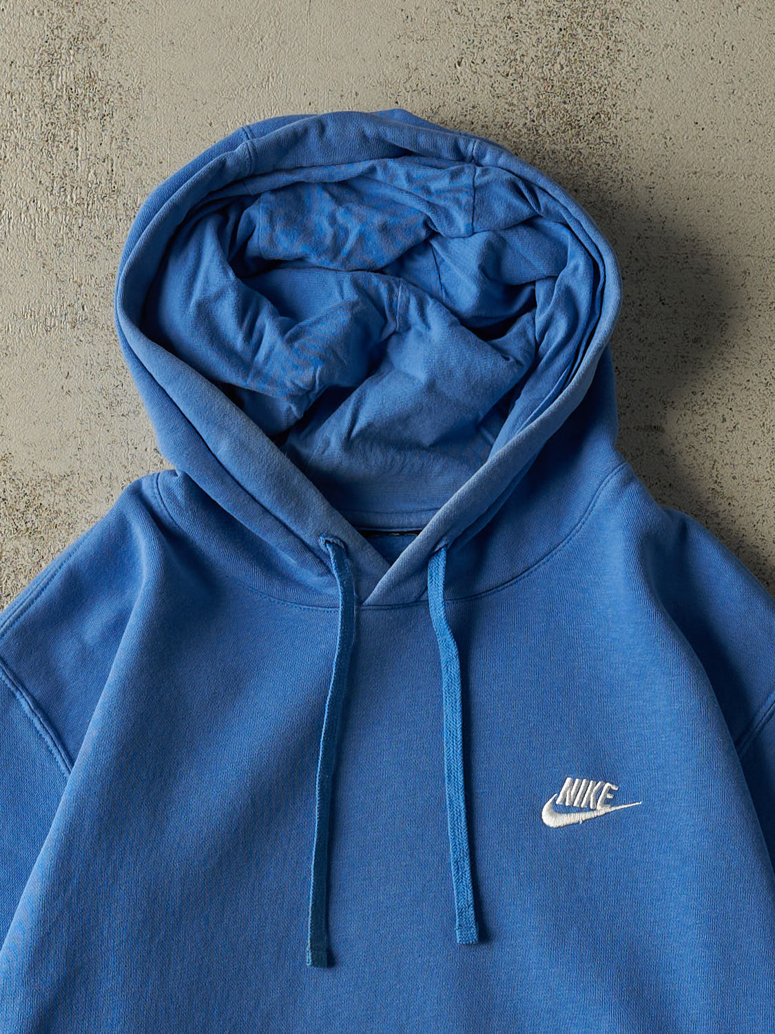 Vintage Y2K Blue Nike Embroidered Hoodie (L)