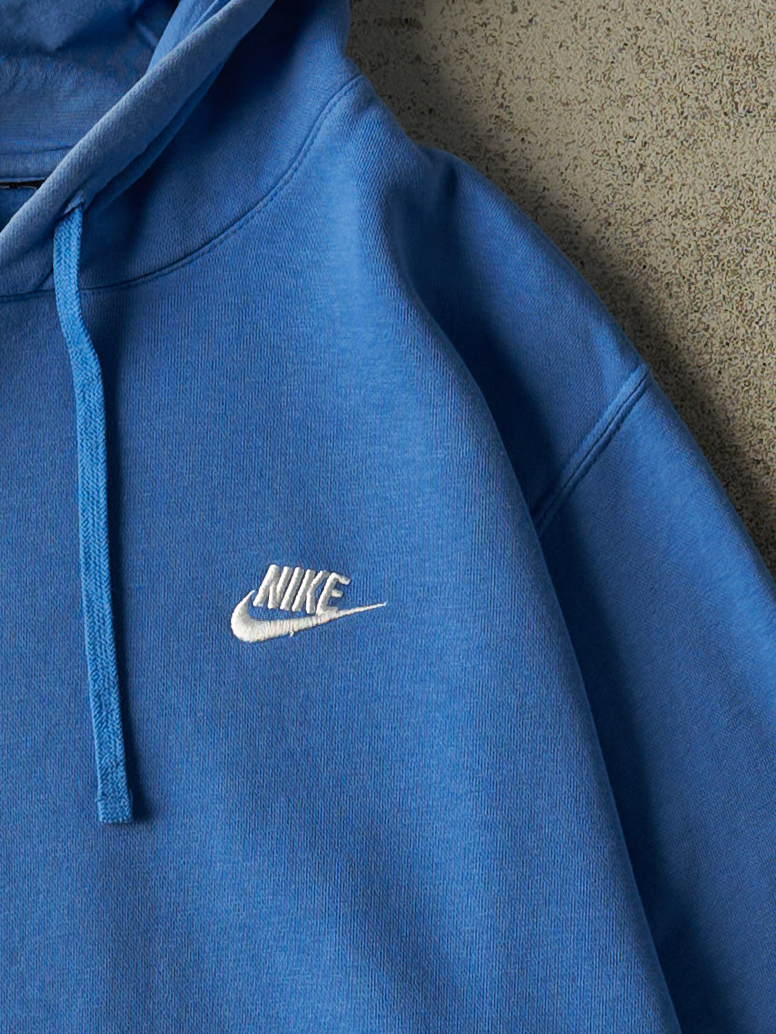 Vintage Y2K Blue Nike Embroidered Hoodie (L)