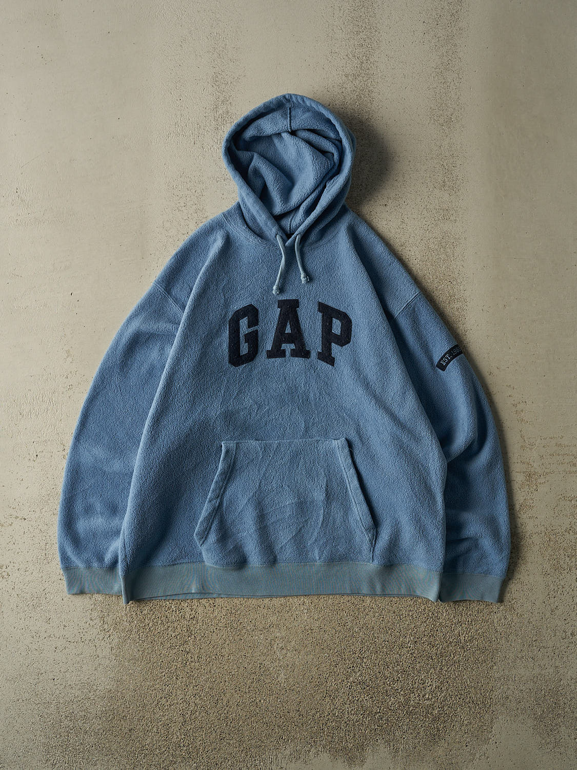 Vintage Y2K Blue Gap Fleece Hoodie (XL)