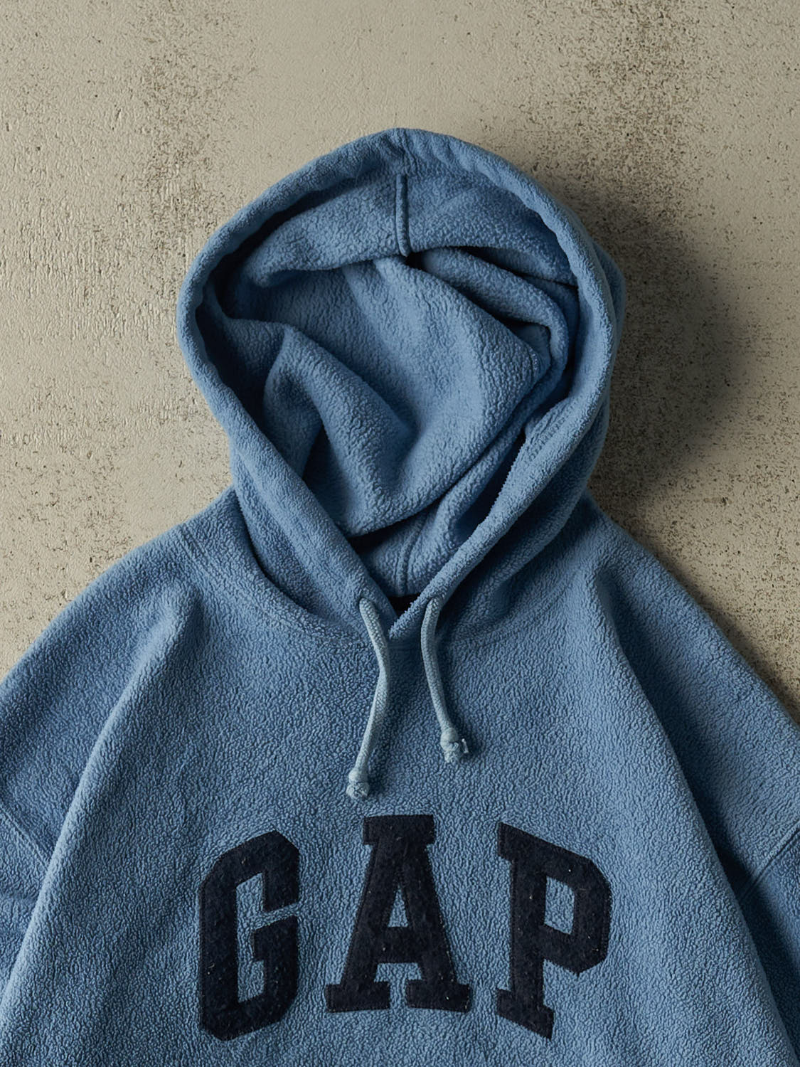 Vintage Y2K Blue Gap Fleece Hoodie (XL)