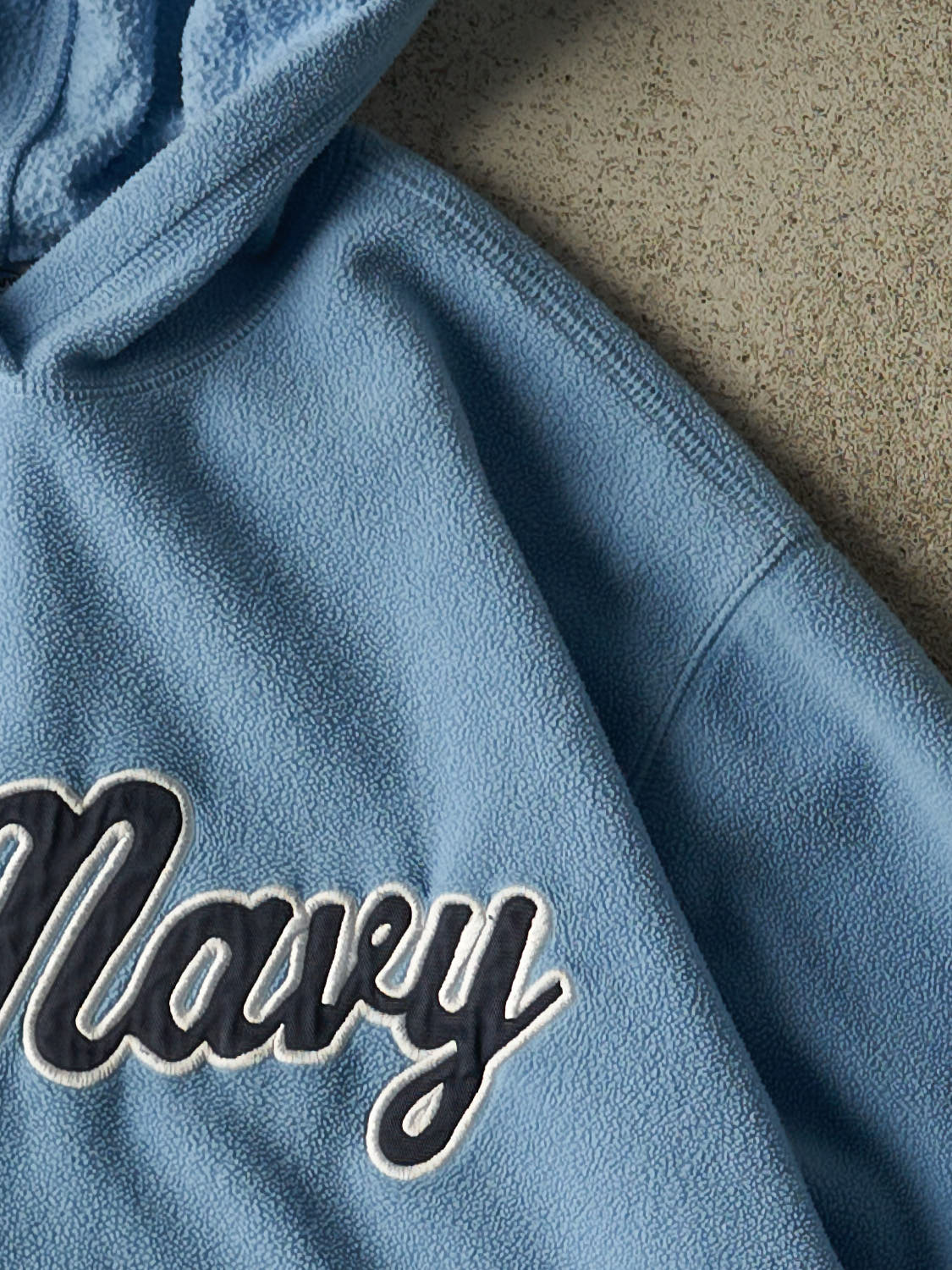 Vintage Y2K Blue Old Navy Fleece Hoodie (S/M)