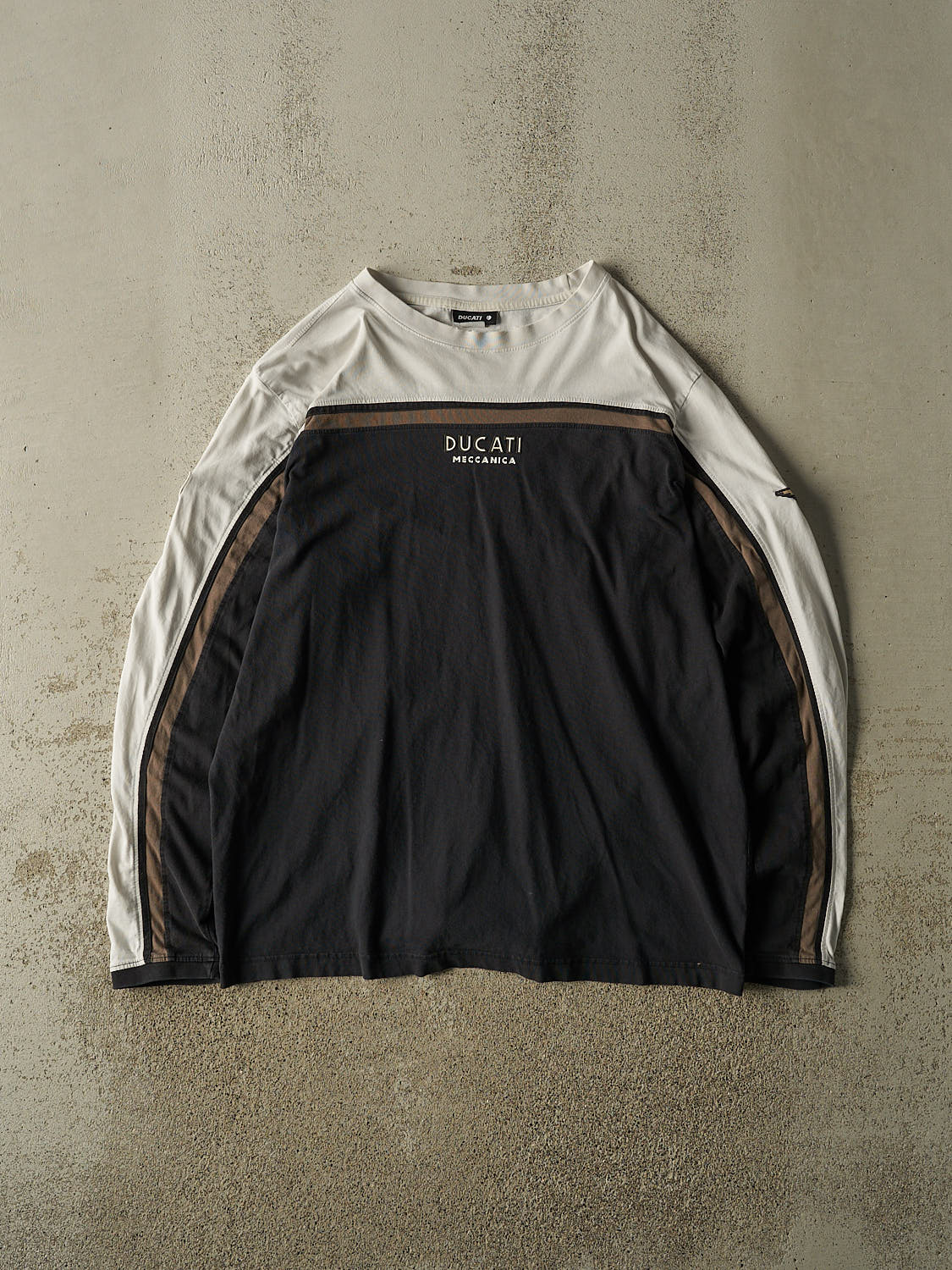 Vintage Y2K Black Ducati Embroidered Long Sleeve (XL)
