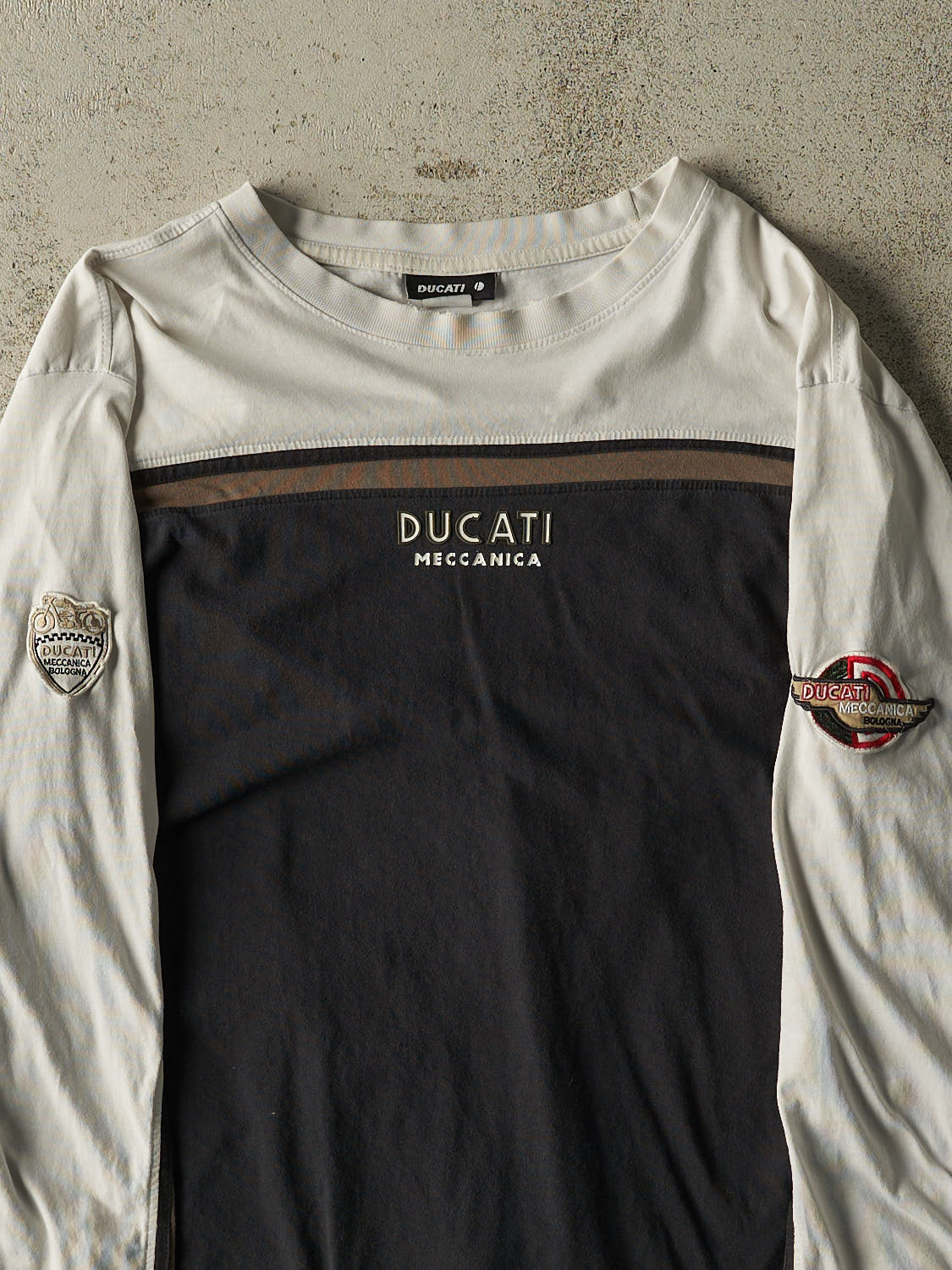 Vintage Y2K Black Ducati Embroidered Long Sleeve (XL)