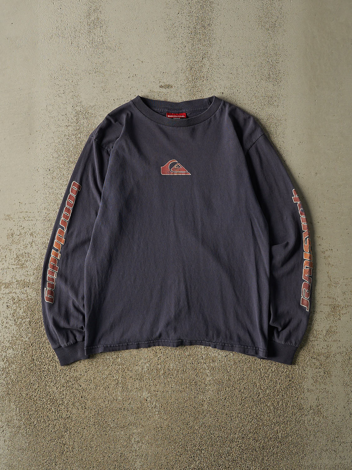 Vintage Y2K Navy Blue Quiksilver Long Sleeve (XS/S)