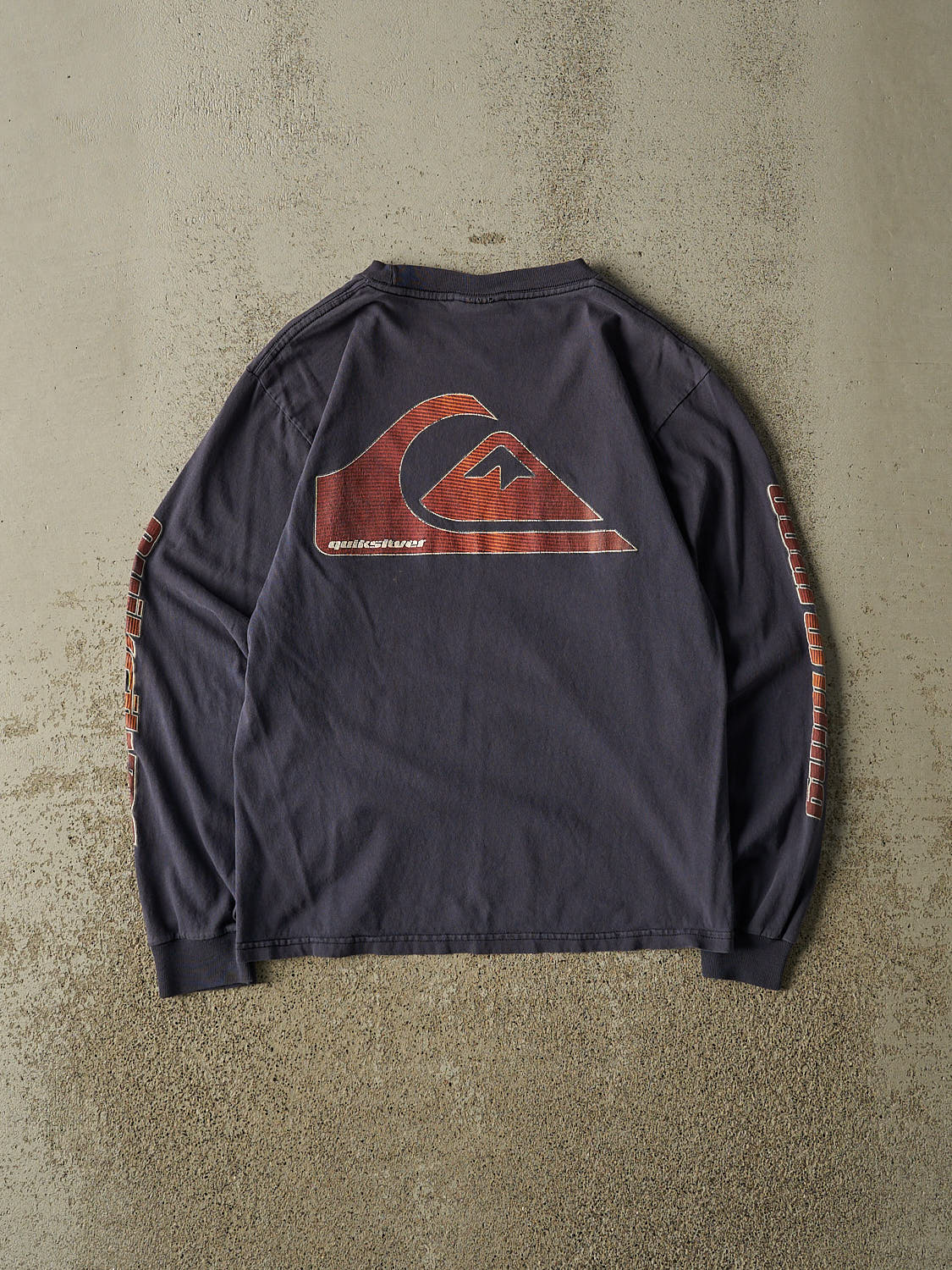 Vintage Y2K Navy Blue Quiksilver Long Sleeve (XS/S)