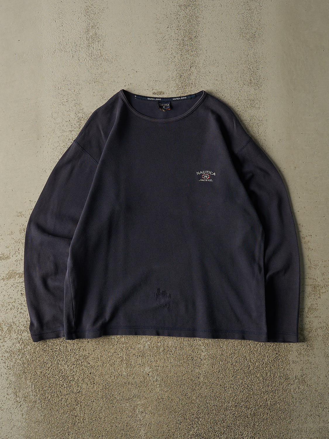 Vintage Y2K Navy Blue Nautica Thermal Long Sleeve (M/L)