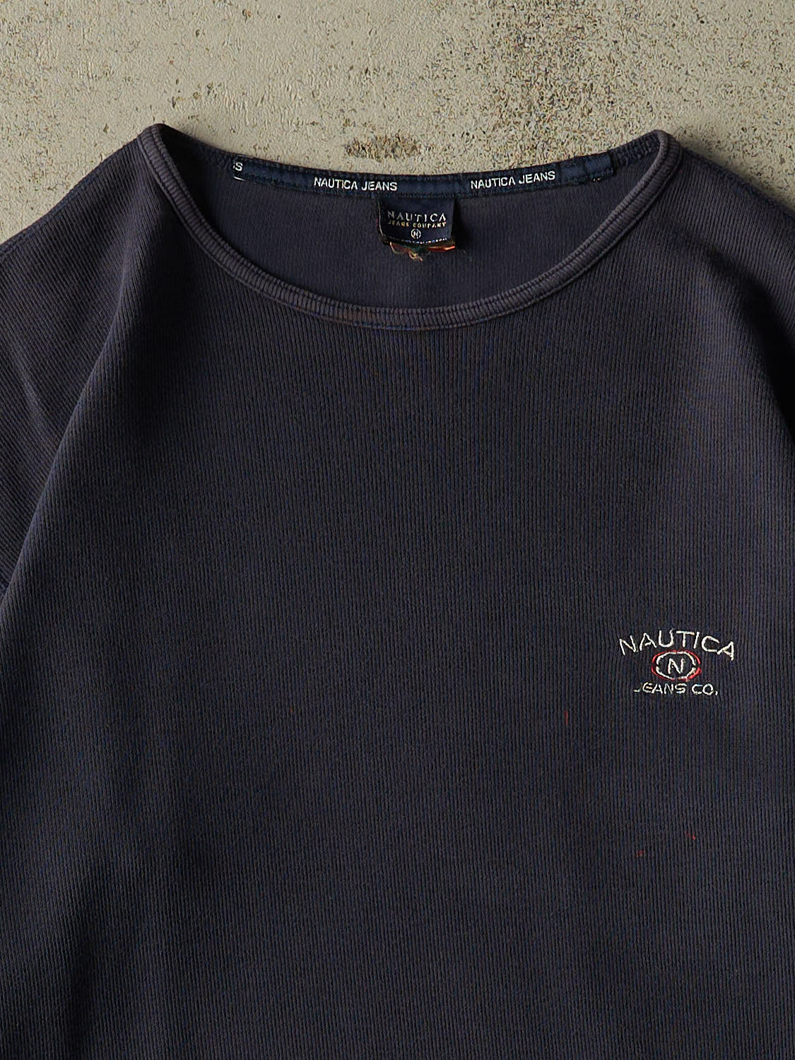Vintage Y2K Navy Blue Nautica Thermal Long Sleeve (M/L)