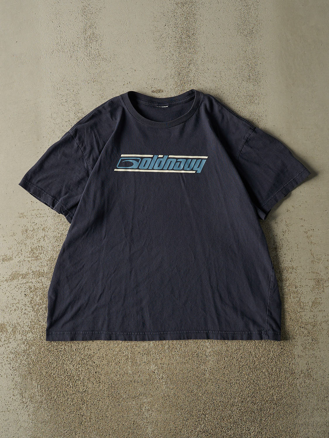 Vintage Y2K Navy Blue Old Navy Logo Tee (M/L)