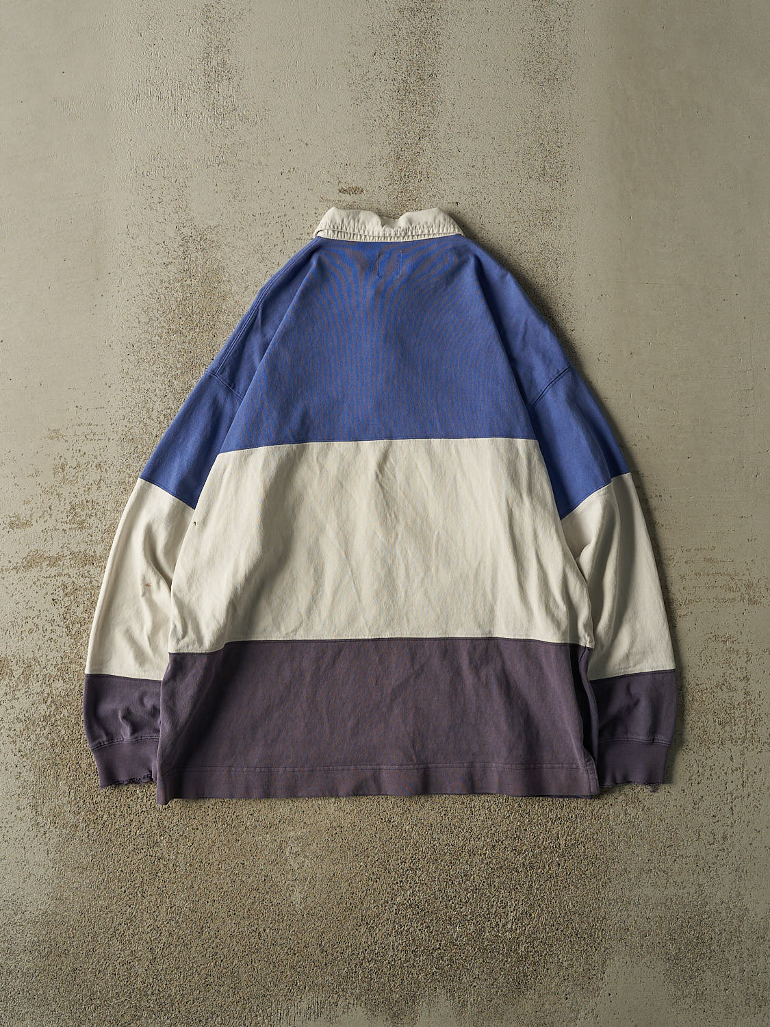 Vintage Y2K Blue Gap Rugby Quarter Button Long Sleeve (L/XL)