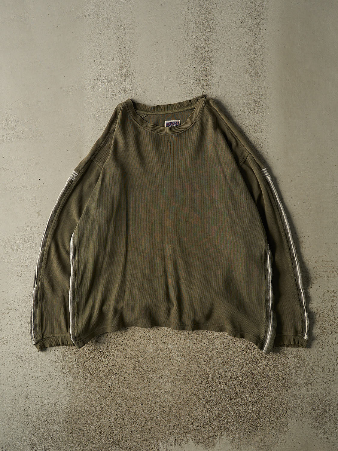 Vintage Y2K Green Nevada Textured Long Sleeve (XL/XXL)