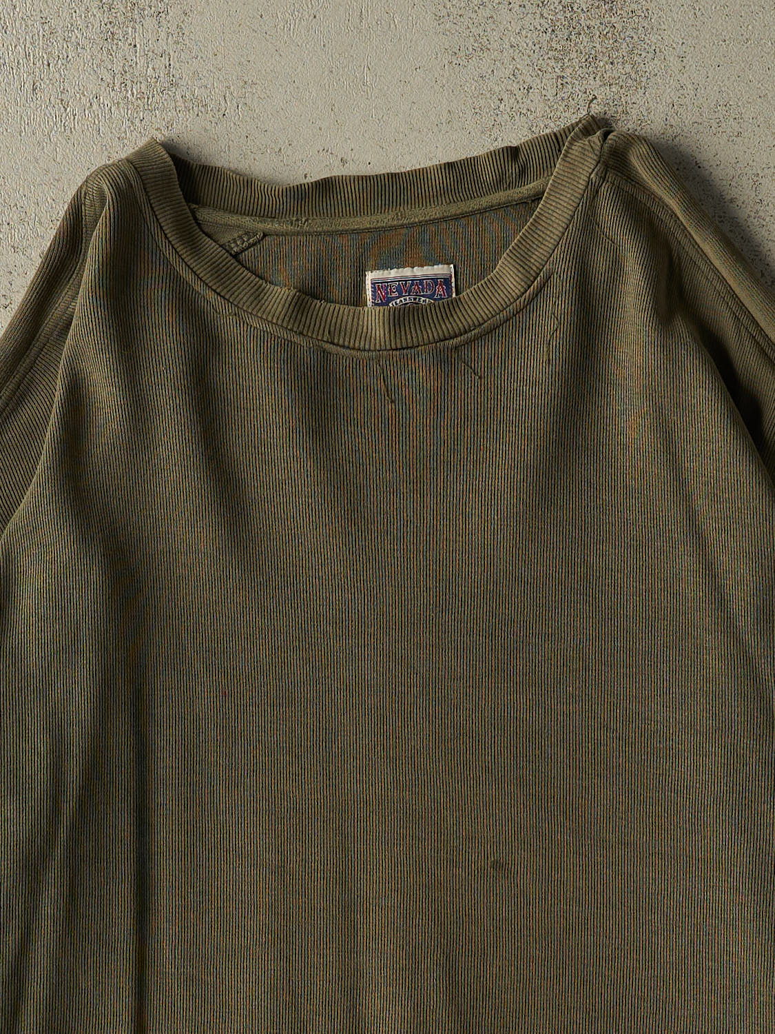 Vintage Y2K Green Nevada Textured Long Sleeve (XL/XXL)