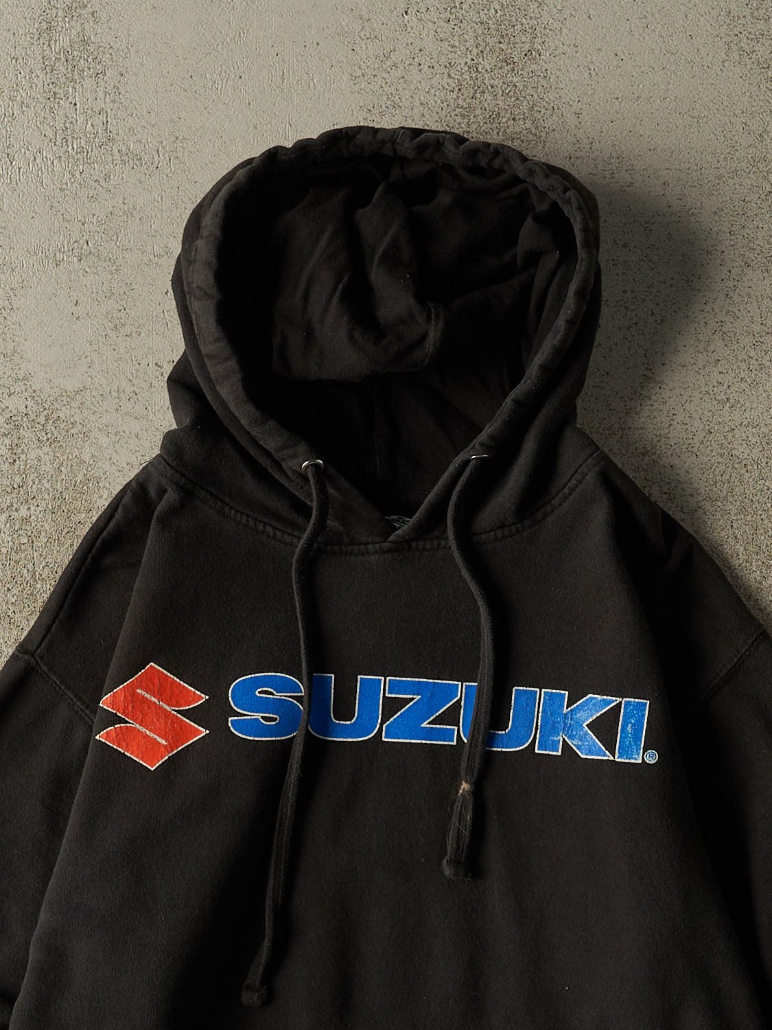 Vintage Y2K Black Suzuki Hoodie (S/M)