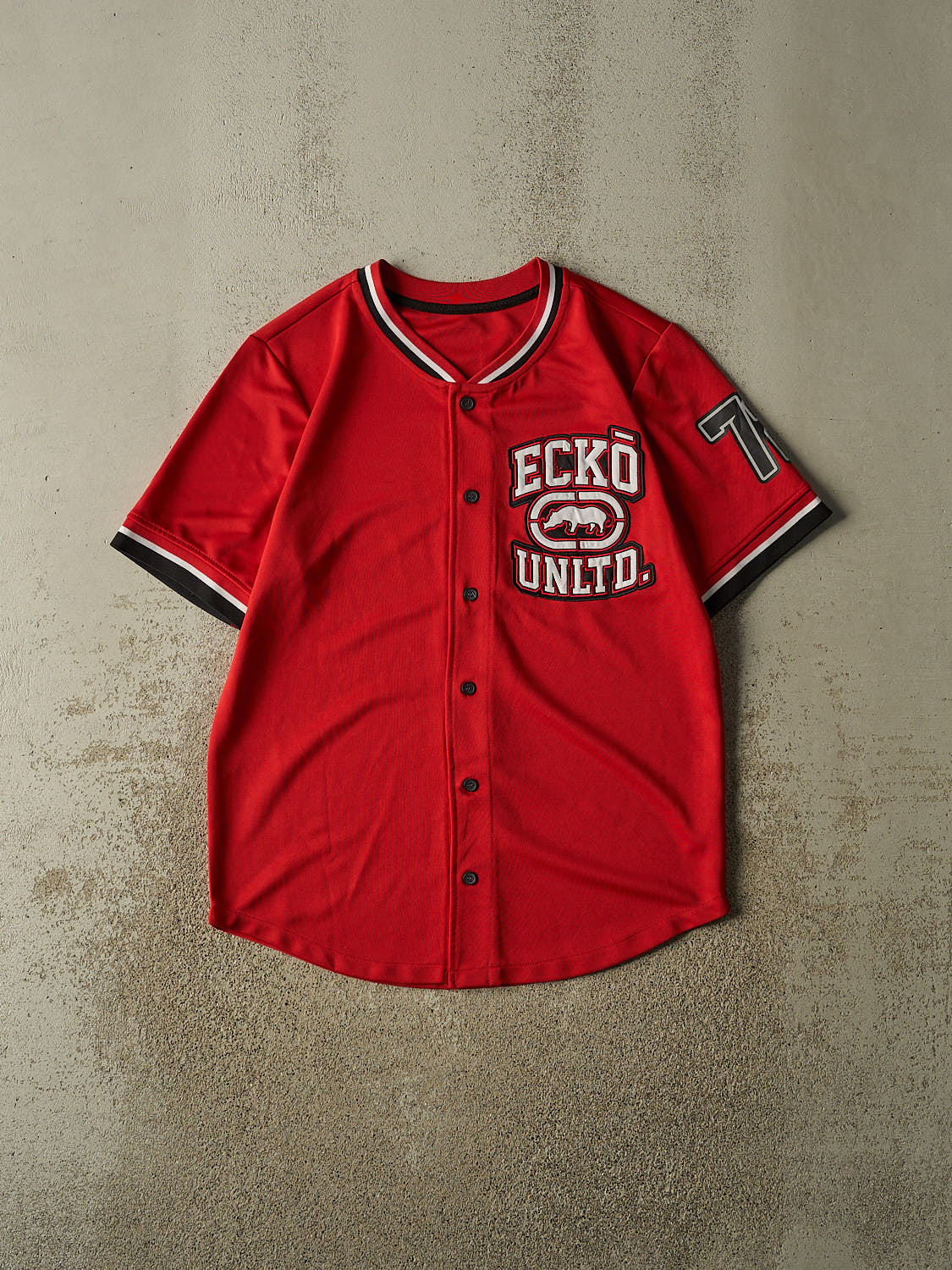 Vintage Y2K Red Ecko Baseball Jersey (L/XL)