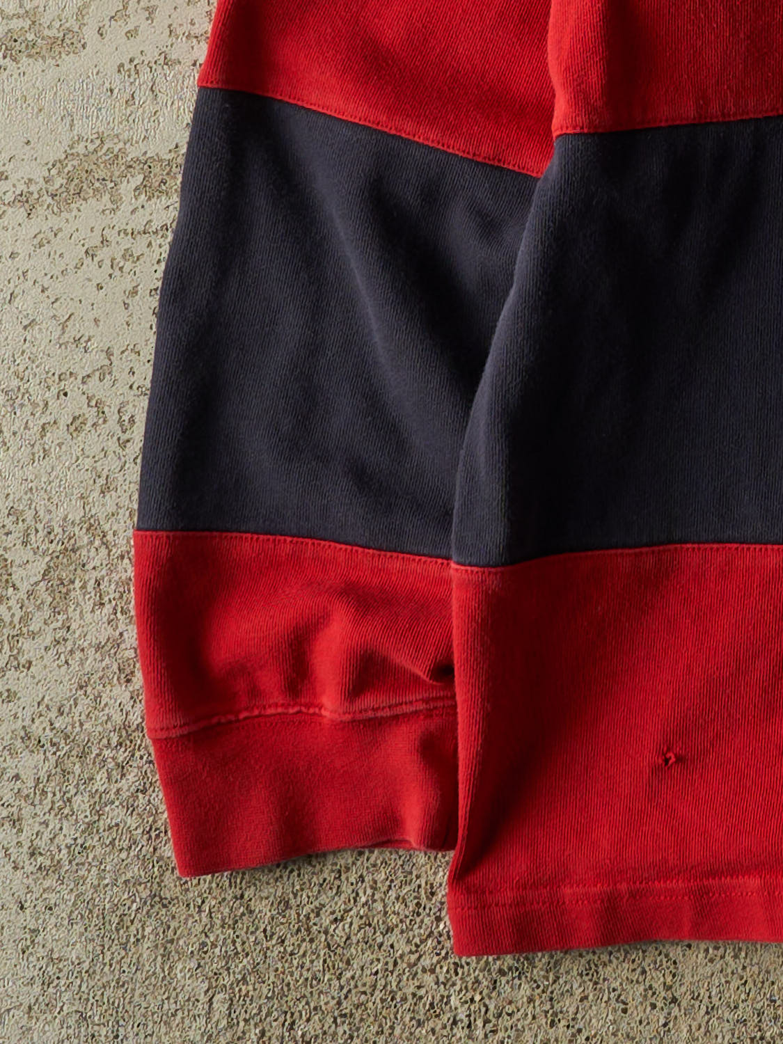 Vintage Y2K Red Chaps Quarter Button Rugby Long Sleeve (L/XL)